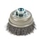 Forney Command PRO Cup Brush, Crimped, 3 in x .014 in x 5/8 in-11 72826 - alternate 1